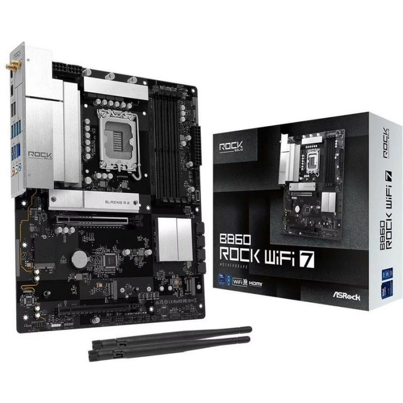 ASRock Carte mère ASRock B860 Challenger WiFi Intel B860 LGA1851 DDR5 ATX Bluetooth 2.5GbE