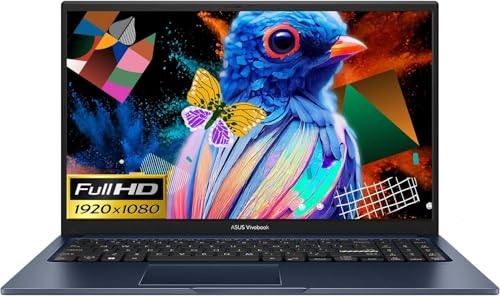 ASUS VivoBook 15 Ordinateur portable haute performance en bleu Intel 10 cœurs i5 jusqu'à 4,2 GHz 16 Go de RAM 512 Go SSD 15,6 FHD Web Cam W11 (F1502 - Renewed)