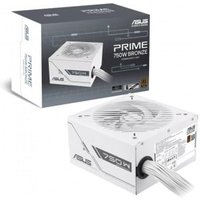 ASUS Prime 750 W Bronze White Edition (certifié 80 Plus Bronze, Alimentation ATX Non modulaire, câble gainé gravé, Double roulement à Billes, Garantie 6 Ans)