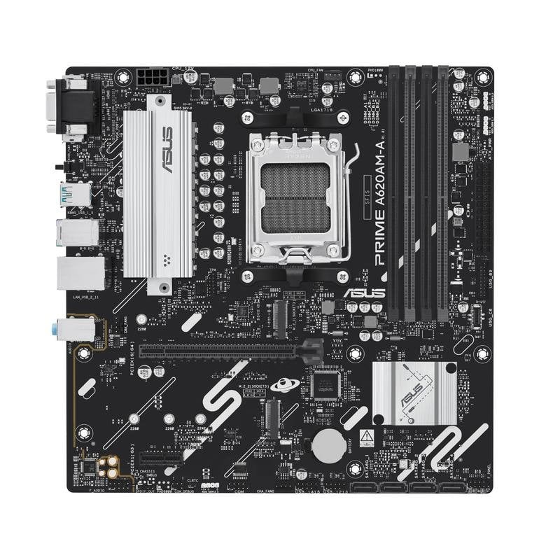 Asus Carte mère ASUS PRIME A620AM-A-CSM A620A Socket AM5 DDR5 micro ATX RAID PCIe 4.0