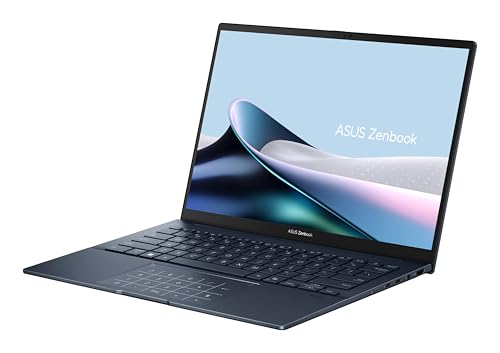 ASUS PC Portable 14'' OLED Intel Core Ultra 5 225H 16Go RAM 512Go SSD Windows 11 Pro Clavier AZERTY Rétroéclairé Zenbook UX3405CA Aluminium Bleu