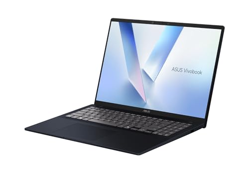ASUS PC Portable 16'' WUXGA Intel Core Ultra 7 255H 16 Go RAM 512 Go SSD Windows 11 Pro Clavier AZERTY Rétroéclairé Vivobook X1607CA Bleu