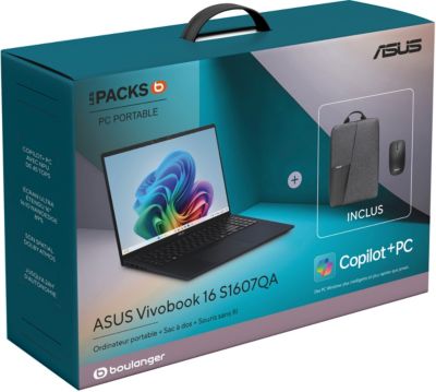 Ordinateur portable ASUS Pack Vivobook 16 S1607QA MB122W
