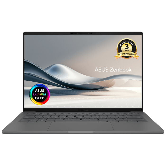 PC Portable ASUS ZenBook 14 OLED UX3407 Win 11 14 0 WUXGA Snapdragon X1P 26 100 RAM 16Go 512Go SSD
