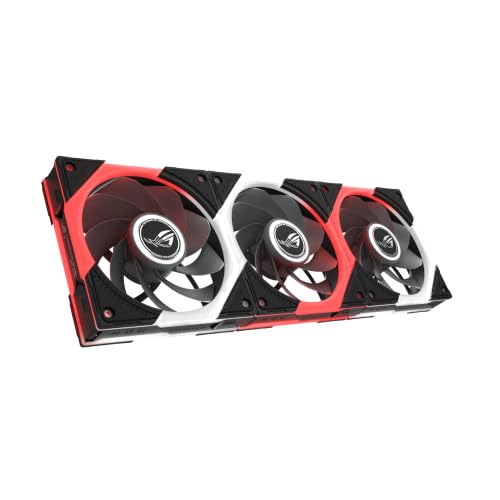 ROG EURUX GR120 Ventilateurs ARGB REVERSE, Pack de 3, Noir