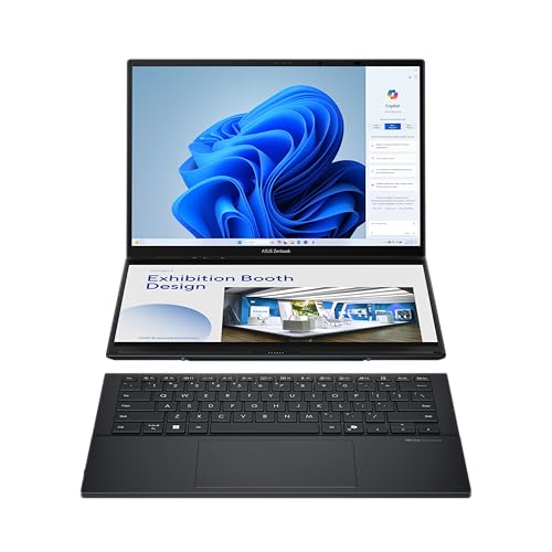 ASUS Zenbook Duo UX8406CA 14 Pouces FHD OLED (Intel Core Ultra 9 285H, 32Go LPDDR5X, 1To SSD, Intel Arc Graphics, Windows 11 Home) - Clavier AZERTY Détachable - sans Chargeur