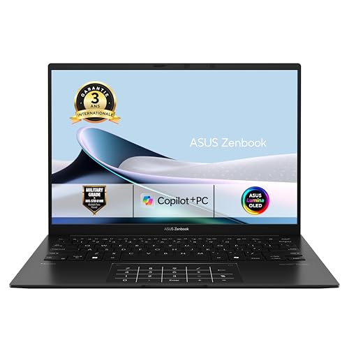 ASUS Zenbook 14 UM3406GA 14 Pouces WUXGA OLED (AMD Ryzen AI 7 445, 32Go LPDDR5X, 1To SSD, AMD Radeon Graphics, Windows 11 Home) - Clavier AZERTY - sans Chargeur