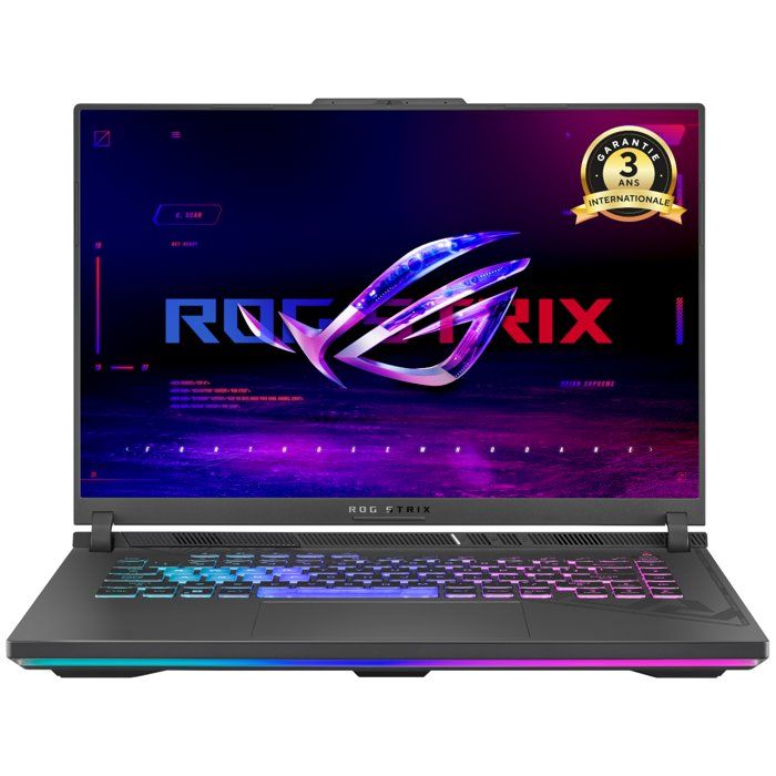 PC Portable Gamer ASUS ROG Strix G16 Win 11 - 16.0 WQXGA 240Hz - RTX 5070 8 Go - AMD Ryzen 9 9955HX - RAM 32Go - 1 To SSD