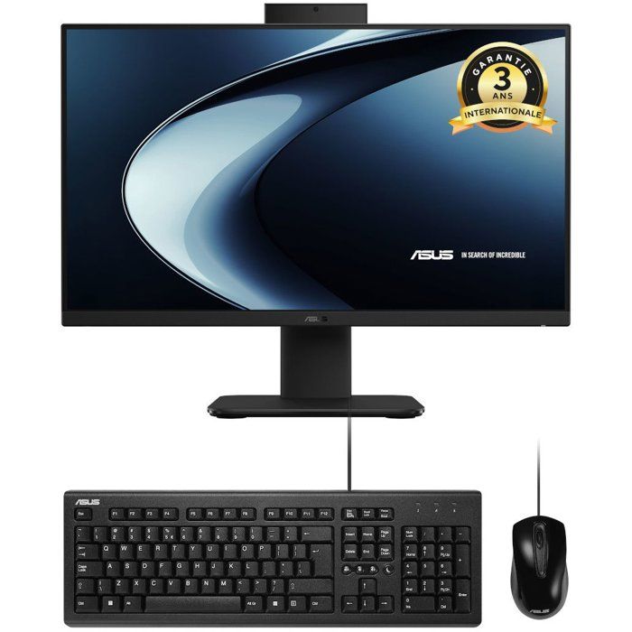 PC Tout-en-Un ASUS AiO 23 V440 Win 11 - 23.8 FHD - Intel Core 7 240H - RAM 16Go - 512Go SSD Clavier Souris