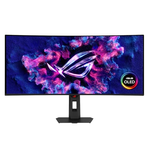 ASUS ROG Strix OLED XG34WCDMS - Écran QD-OLED de 34 Pouces avec Film BlackShield™, taux de rafraîchissement de 280 Hz, Temps de réponse de 0,03 ms (GTG), HDMI® 2.1, and USB-C®