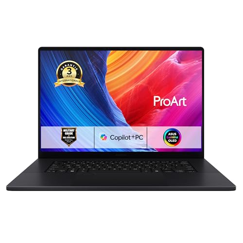 ASUS ProArt P16 16 Pouces 4K OLED 120Hz Pc Portable (processeur AMD Ryzen AI 9 HX 370 Jusqu’à 5.1 GHz, 64Go LPDDR5X, 2To SSD, NVIDIA GeForce RTX 5080, Windows 11 Pro) – Clavier AZERTY