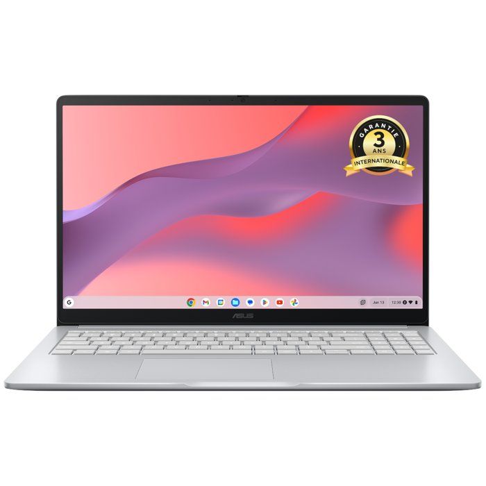 Ordinateur Portable ASUS Chromebook CX1505 Chrome OS 156 FHD Intel N50 RAM 8 Go 128Go eMMC
