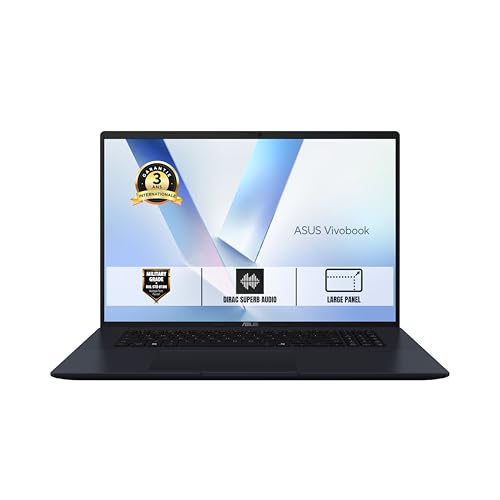 ASUS Vivobook 18 M1807HA-S8159W 18 Pouces WUXGA (1920 x 1200) 144Hz Pc Portable (AMD Ryzen 7 260 jusqu'a 5,1 GHz, 16 Go DDR5, 512 Go SSD, Windows 11 Home) - Clavier AZERTY