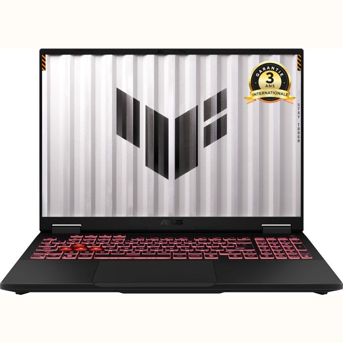 PC Portable Gamer ASUS TUF Gaming A16 TUF608 Win 11 - 16 WUXGA - RTX 5060 8 Go - AMD Ryzen 7 260 - RAM 16Go - 512Go SSD