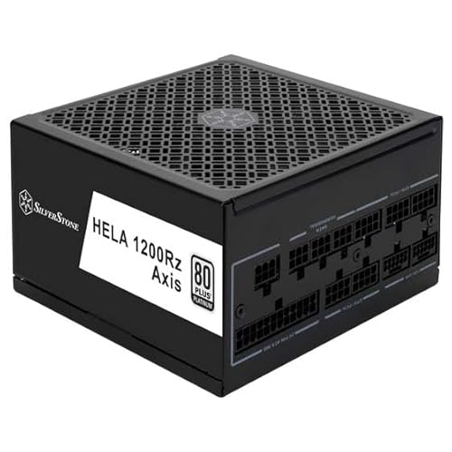Silverstone HELA 1200Rz Axis, Bloc d’Alimentation ATX entièrement modulaire ATX 3,1 et PCIe 5 1200W 80 Plus Platinum, SST-HA1200R-PMA