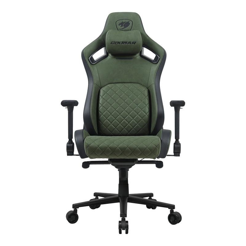 Cougar Chaise gaming Cougar DEFENSOR S ARMY GREEN F tissu Green accoudoirs 4D 150kg