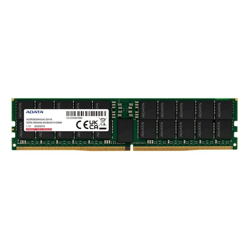 ADATA Mémoire RAM Adata AD5R560064G40-SHYA 64Go 1x64Go DDR5 5600MHz ECC Registered