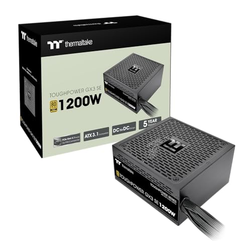 Thermaltake Toughpower GX3 SE | 1000W | Non Modular | Single Voltage | Analog | 80 Plus Gold | EU | All Flat Cables | Gen 5