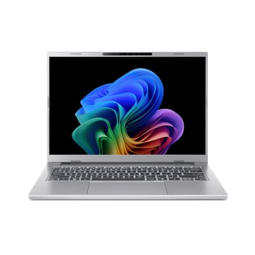 Acer Aspire 14 AI I Copilot PC I PC Portable 14 WUXGA IPS 120Hz | AMD Ryzen AI 5 330 |16Go RAM DDR5 | 512Go SSD | Windows11 I Gris I sans Adaptateur I A14-61M-R7DH