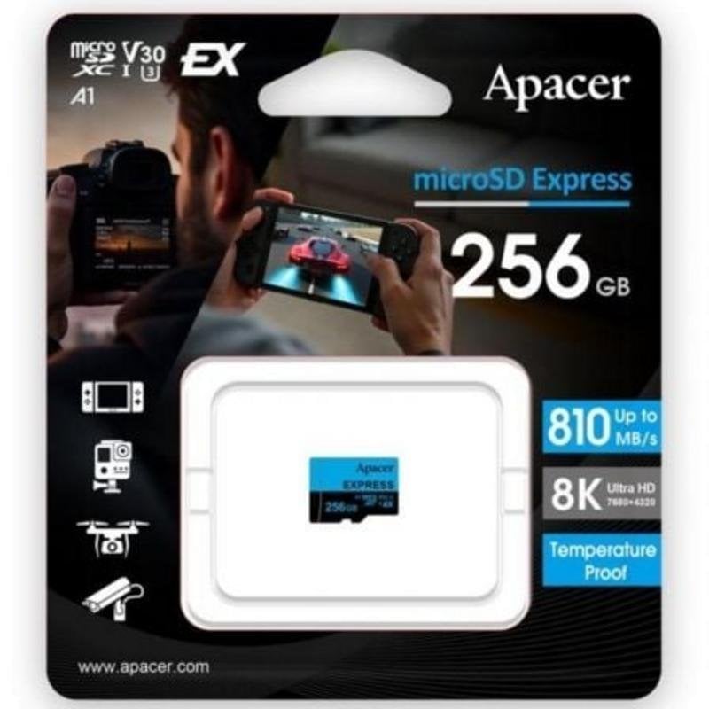 Apacer Carte microSD Apacer microSD Express 256GB UHS-I 810MB s Classe 10 V30