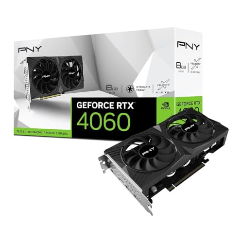 PNY Carte Graphique GEFORCE RTX™ 4060 8GB Verto Dual Fan Edition DLSS 3