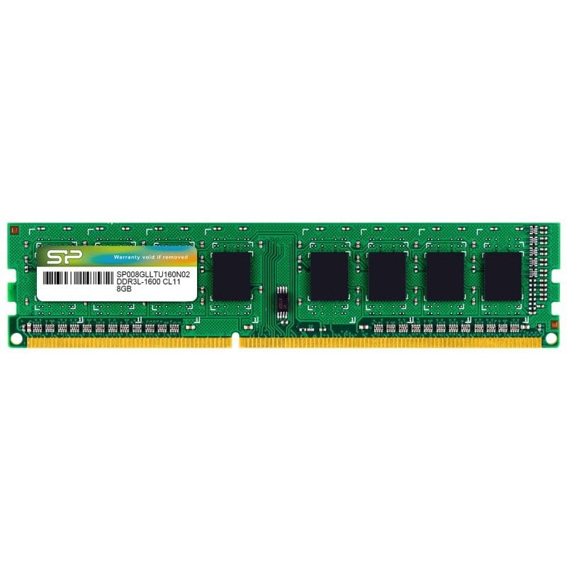 silicon-power Mémoire DDR3L 8 Go Silicon Power SP008GLLTU160N02 UDIMM PC3L-12800 CL11 1600 MHz