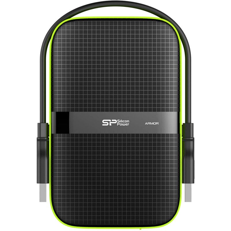silicon-power Silicon Power Armor A60 disque dur externe 4000 Go Black, Green