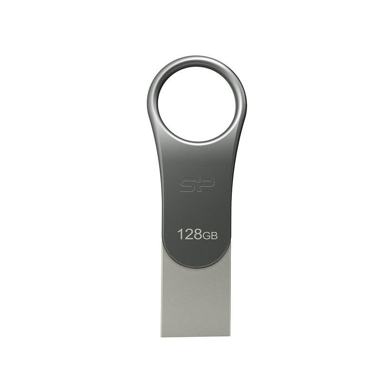 silicon-power Clé USB Silicon Power Mobile C80 128GB USB Type-A Type-C 3.2 Gen1 Rotative