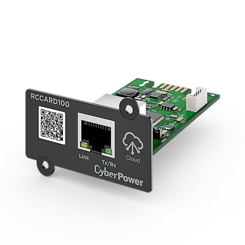 cyberpower Carte Réseau CyberPower RCCARD100 Interne Ethernet 100 Mbit s Métallique Black Green