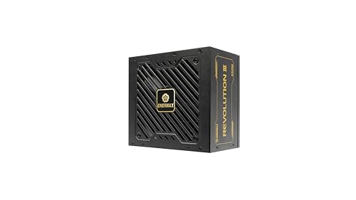 ENERMAX Revolution III 650 W | Bloc d'alimentation ATX 3.1 entièrement modulaire | PCIe 5.1 | 80 Plus Gold | Ventilateur Silencieux FDB 120 mm | Condensateurs 105 °C jap | ERV650G-AHG-MAC