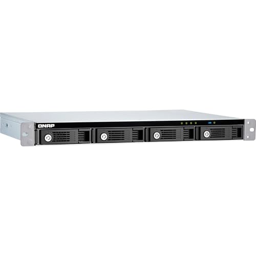 QNAP Caja PC QNAP TR-004U Rack 1U Acier Black Grey USB-C 4 Baies