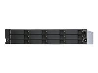 QNAP Caja PC QNAP TL-R1200S-RP Rack 2U Métal Black Grey Hot-swap SATA