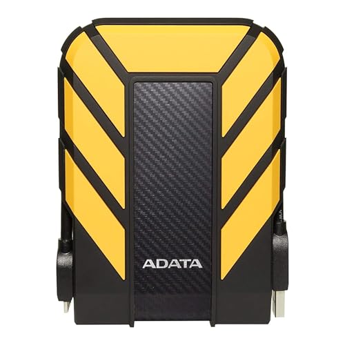 ADATA HD710 Pro Disque Dur Externe 1000 Go, USB 3.2 Gen1, Jaune, IP68 de Protection Contre la poussière et l'eau, Disque Dur Externe pour PC Mac PS4 XBOX PS5, Résistant aux Chocs