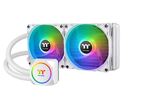 Thermaltake Kit de refroidissement liquide Thermaltake TH240 ARGB Sync Snow 240 mm