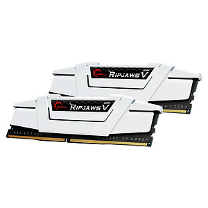 G Skill RipJaws 5 Series Black 32 Go 2x16Go DDR4 3600 MHz CL18 White
