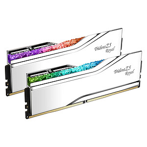 G Skill Trident Z5 Royal 48 Go 2 x 24 Go DDR5 7200 MHz CL36 Silver
