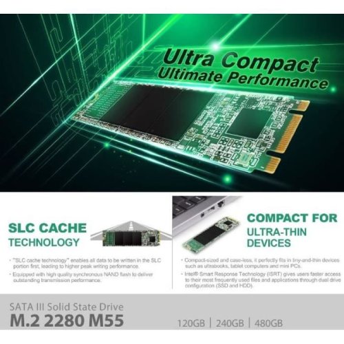 silicon-power Disque Dur Silicon Power SP128GBSS3A55M28 128GB M.2 SATA 560Mo s SLC Caching