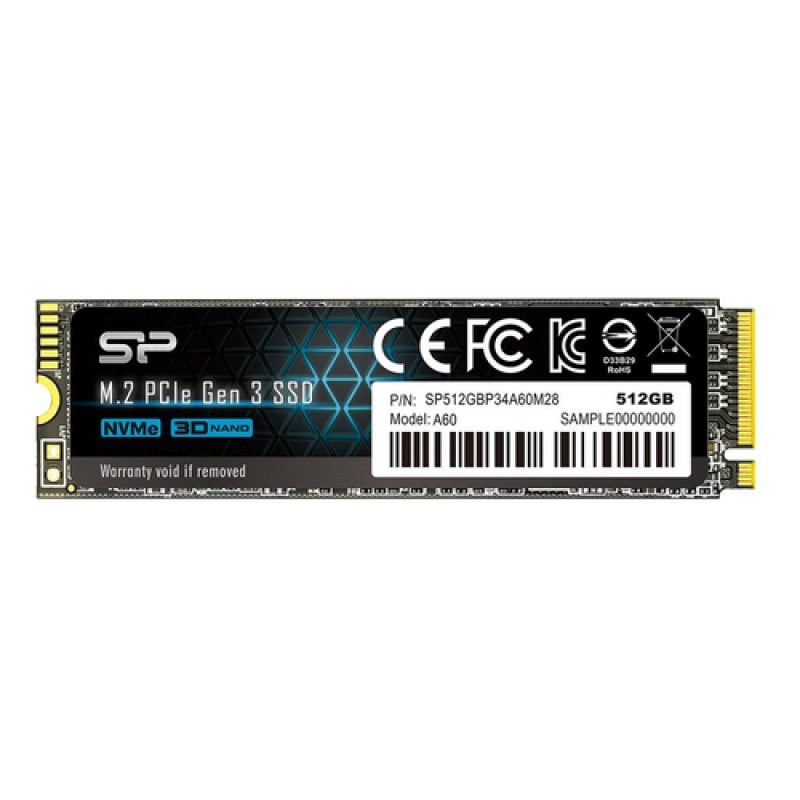 silicon-power Silicon Power P34A60 SSD M.2 PCIe Gen3×4 de 512 Go