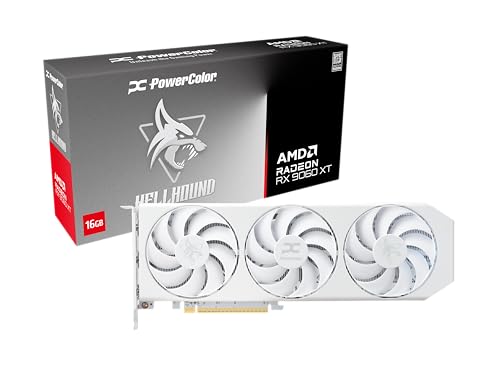 Powercolor Rx 9060xt Hellhound Spectral White Oc 16gb Retail (rx9060xt 16G-L oc white)