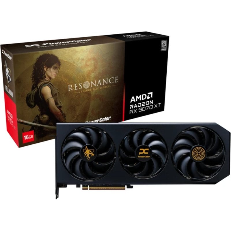 Powercolor Carte Graphique PowerColor Hellhound Radeon RX 9070 XT 16GB GDDR6 Resonance