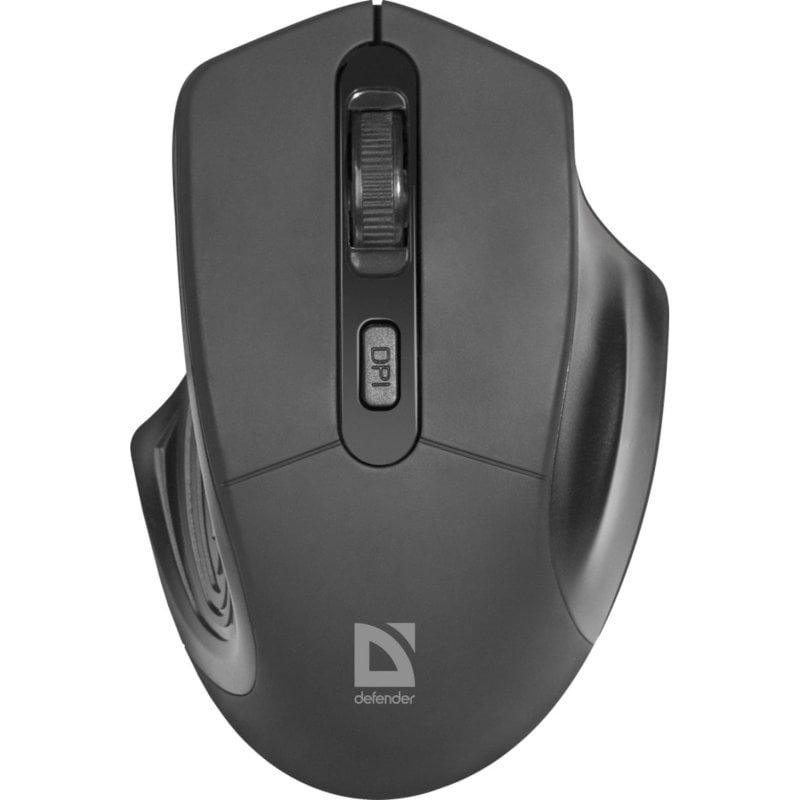 Defender Souris Defender Datum MB-345 sans fil RF 1600DPI Black ergonomique nano récepteur