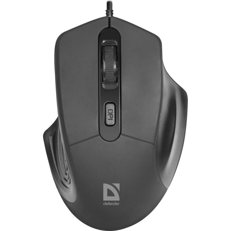Defender Souris Defender Datum MB-347 USB 1600DPI Black ergonomique 3 boutons