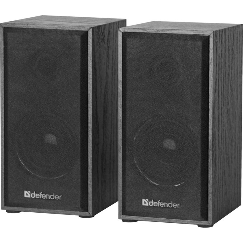 Defender Haut-parleurs Defender 2.0 filaires 6 W USB, boîtier MDF, polyvalents noirs