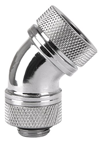 Thermaltake CL-W096-CA00SL-A Pacific G1 4 Petg Tube 45-Degree Compression 16Mm Od Chrome