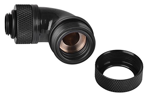Thermaltake CL-W097-CA00BL-A G1 4 PETG tube Compression à 90 degré OD 16mm Noir