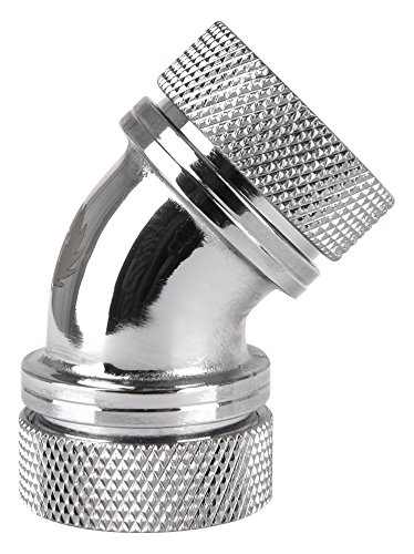 Thermaltake CL-W098-CA00SL-A Pacific G1 4 PETG Tube 45-Degree Dual Compression 16mm OD Chrome