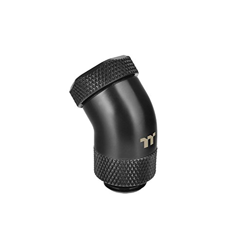 Thermaltake CL-W146-CU00BL-A Pacific G1 4 PETG Tube 45-Degree Compression 12mm OD Noir