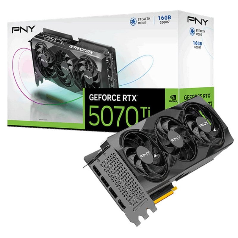 Pny Tarjeta Gráfica PNY GeForce RTX 5070 Ti 16GB GDDR7 Reflex 2 RTX AI DLSS4
