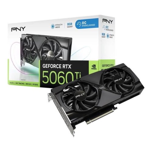 PNY - - GeForce RTX 5060 Ti - 8GB - Overclocked Dual Fan DLSS 4