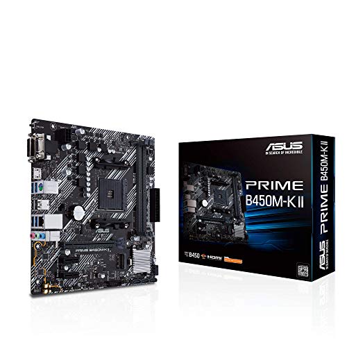   ASUS Prime B450M K II AMD B450 Emplacement AM4 micro ATX
